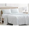 Beatrice Home Fashions Coastal Print Microfiber Sheet Set, Full Size, 12" Deep Pocket - Ocean Paradise - View #9