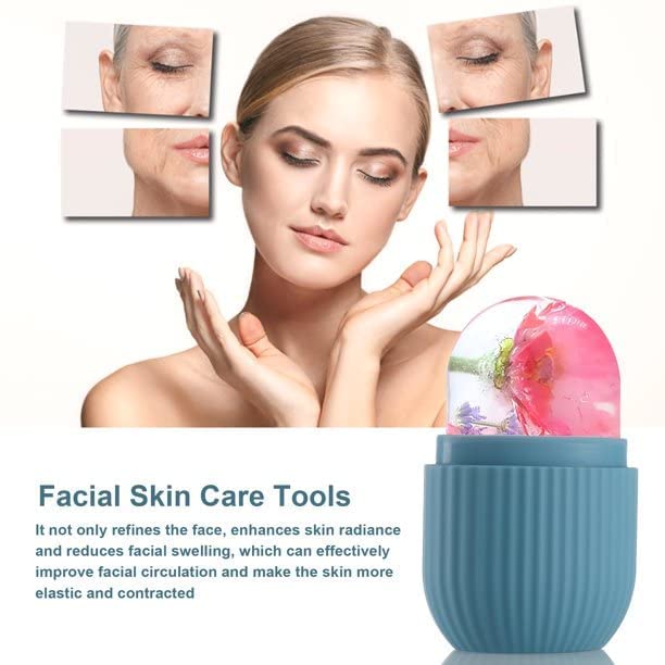 Dhanuom Face ice roller | Ice Roller For Face | Ice roller for face massager | Face Ice Treatment Reduce Face swelling and under eye puffiness(1 Pcs) (Multicolor) 3