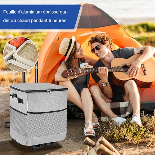 Chariot glacière compact intelligent à roues pour simplifier vos sorties plage - 3