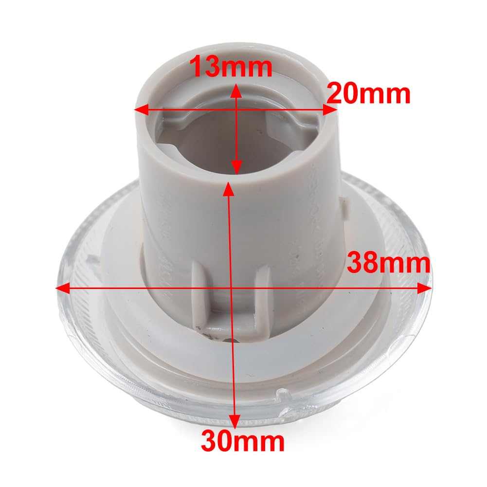 genérico FSFYUK Luz de posición lateral, luz de señal de giro, indicador, 1 par para Transit Connect 10-21 ABS + PC transparente