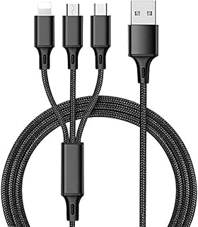 شاحن هاتف لجميع الهواتف المحمولة (اسود)