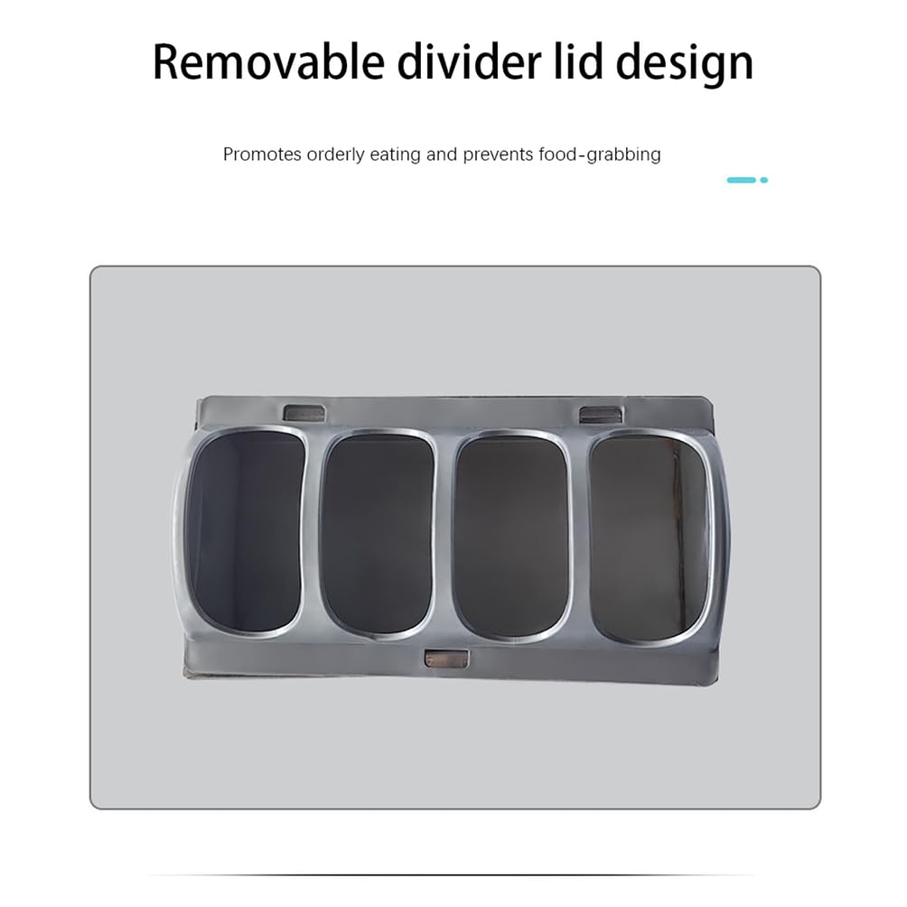 Comedero de pollo de acero inoxidable, comedero rectangular con tapas divididas, equipo de alimentación de aves de corral de doble cara a prueba de derrames para pollos, patos