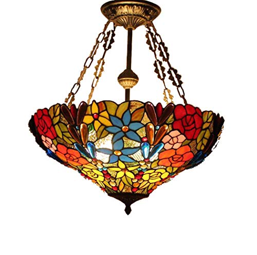 Lumière suspendue cuisine îlot YRYRYW lustre de plafond en verre rétro
