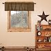 VHC Brands 27088 Tea Cabin Green Plaid Valance 16x72