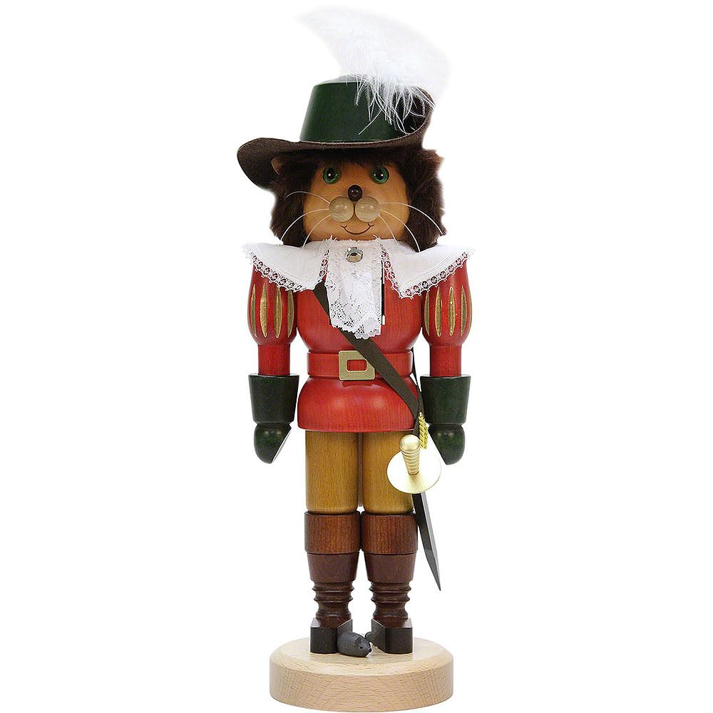 German Christmas Nutcracker Puss in Boots - 37,0cm / 14.6inch - Christian Ulbricht