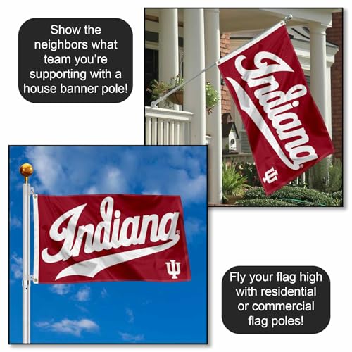 College Flags & Banners Co. Indiana Hoosiers Script Wordmark 3x5 Banner Flag by College Flags & Banners Co. - Used condition - Image 3