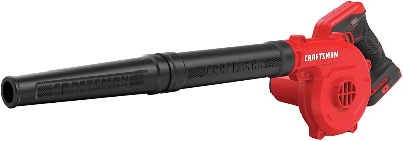 Soplador de hojas inalámbrico CRAFTSMAN V20, 125 mph, solo herramienta básica (CMCBL0100B)