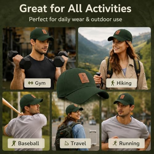 Image of Baseball Cap for Men Original Adjustable Unisex Cap, Mens Caps Stylish, All Sports Type Caps or Hats, Free Size, UV Protection, Sports Cap for Men's, Outdoor Casual Wear (Pack of 1)