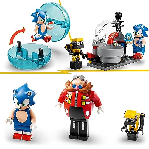 Sonic the Hedgehog Sonic vs. Robot Death Egg del Dr. Eggman, Gioco per Bambini e Bambine da 8 Anni con Sfera della Velocità, Sistema di Lancio e 6 Personaggi, Idea Regalo di Compleanno 76993 - Lego - Immagine 3