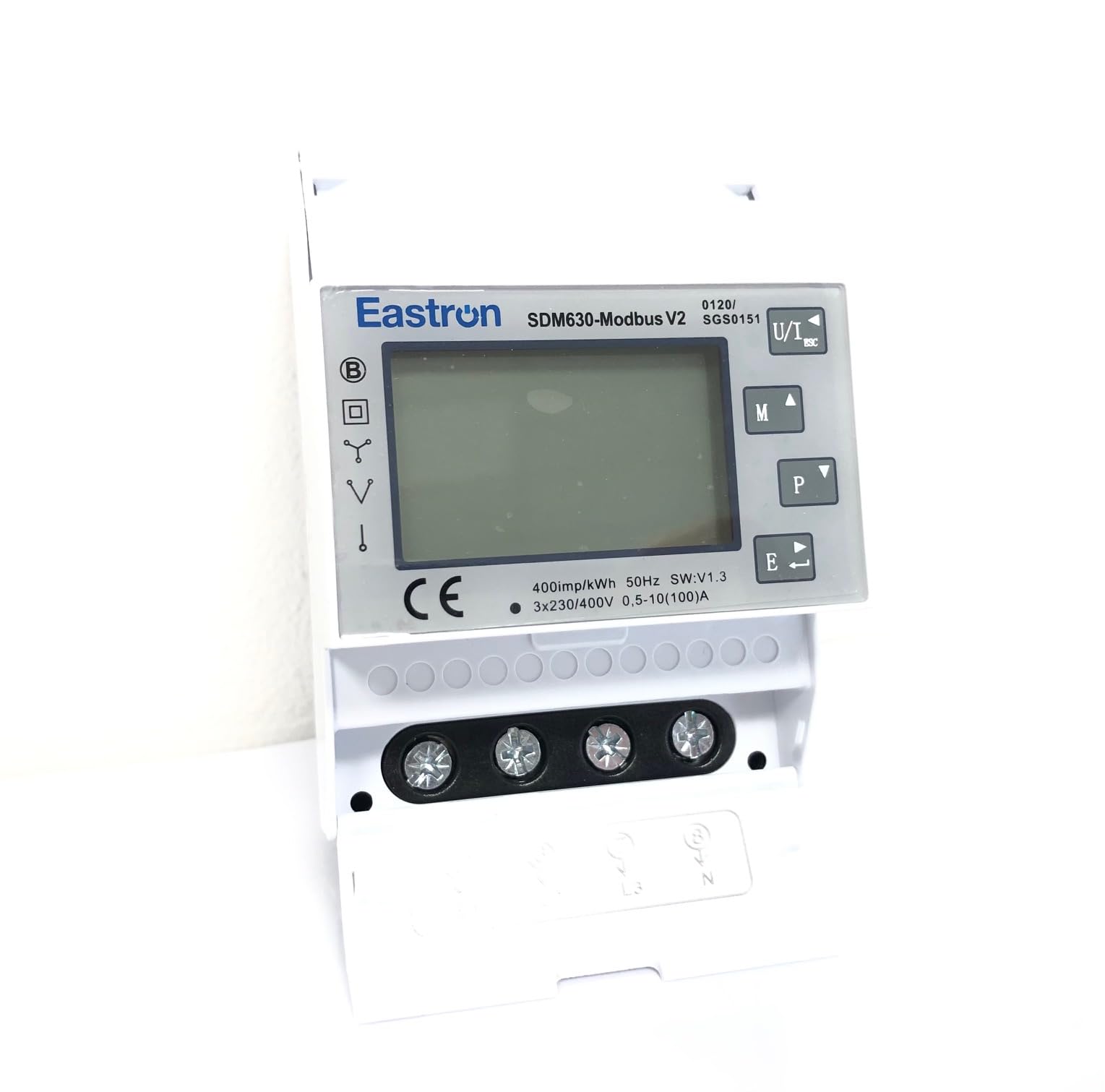 Eastron SDM630 Modbus V2 MID Misuratore di Energia Monofase/Trifase AC 400V Digitale 100A certificato MID