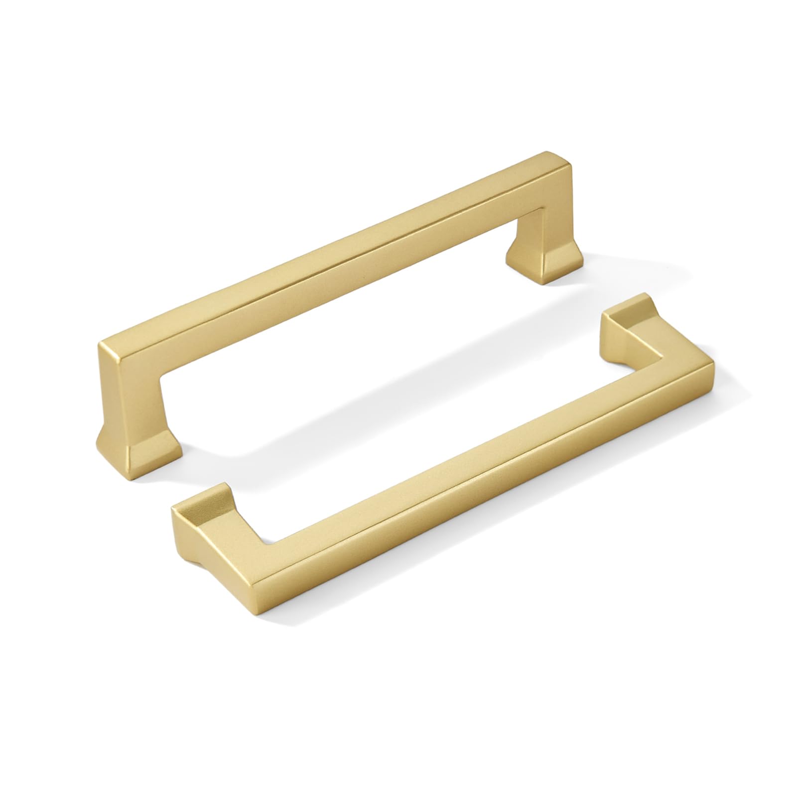 KHTUMEWARE-80414 Matte Champagne Gold Cabinet Pulls CTC 4 in (102 mm) 10-Pack