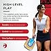 GAMMA Sports 5.0 Pickleball Paddle, Graphite Pickleball Paddle with Polypropylene Core and Honeycomb Grip, Blue and Orange, 4 (1/4)