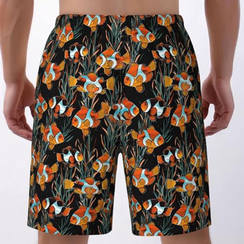 Men's Beach Shorts Quick Dry Swim Trunks Mesh Lining Swim Shorts with Pockets3