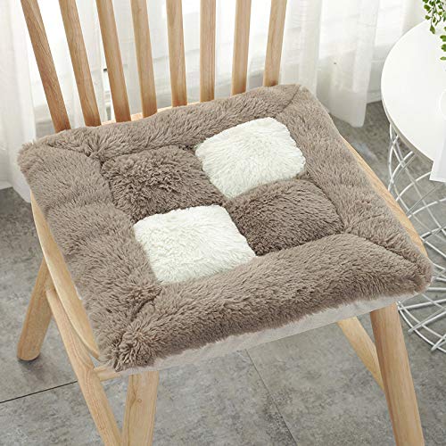 Coussin chaise carré peluche qui ne glisse pas pour soulager les assises dures