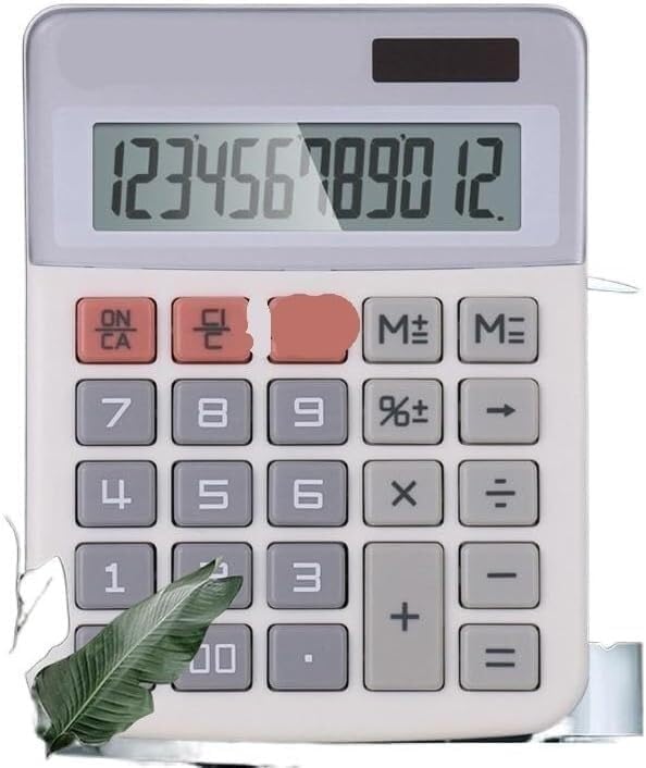 Scientific Calculator Calculators Desktop Calculator, Calculator Portable and Durable Financial Business Desktop Office Computer Office Calculator (Grijs)
