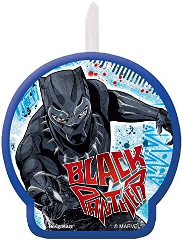 Black Panther Cake Candle (1ct)