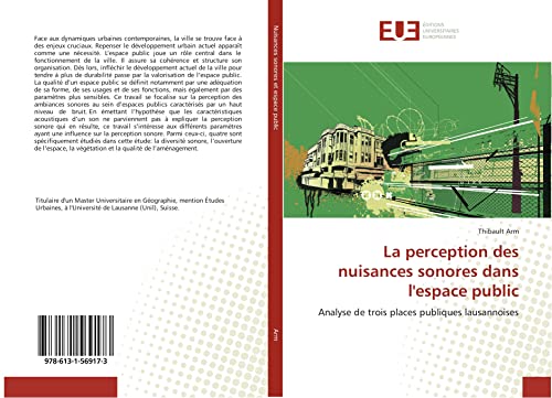 La Perception Des Nuisances Sonores Dans l'Espa... [French] 6131569177 Book Cover