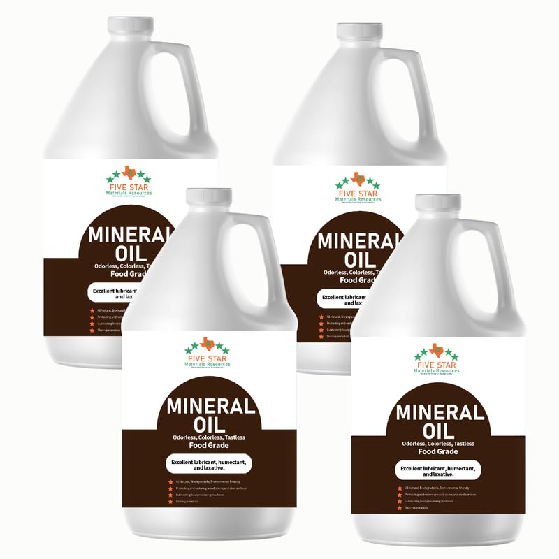 Pure USP Food Grade Mineral Oil |Neutral Scent & Taste-Free | All-Purpose for Skin Moisturizing, DIY Beauty, Wood Conditioning & More (2 Gallons)