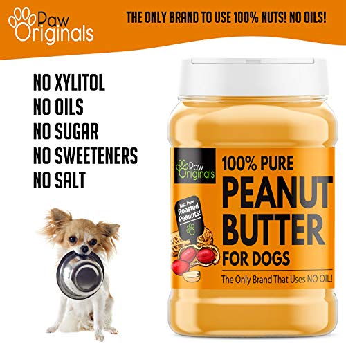 Peanut Butter For Dogs & Puppy - Only Brand With No Added Oil! - No Sugar, Salt, Xylitol - 100% Pure Formulated Treat For Dogs - 100% Protein, Wheat & Gluten Free - Dog Friendly Paste - 340g - Image 3