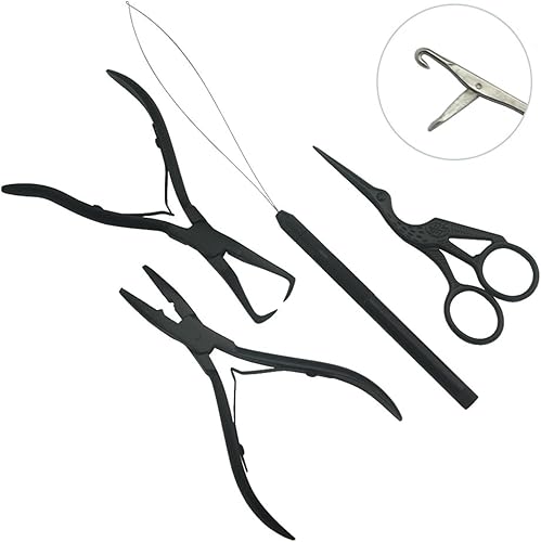 Miniatura 3 de Kit de herramientas de extensión de cabello, extensiones de cabello, extensiones de cabello, alicates para cerrar y quitar cuentas de microenlace,