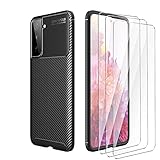 [Material]: Die stoßfeste und langlebige Hülle des Samsung Galaxy S21 5G besteht aus hochwertigen flexiblen TPU- und PC-Materialien, die sich nicht leicht verformen und verblassen lassen. Die Außenfläche ist flach und für die Installation geeignet.