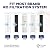 10 Micron Polypropylene & 5 Micron CTO Carbon Block Water Filter 10"x2.5", Whole House Sediment Water Filters Universal Replacement Filter