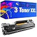 Produktbild Tito-Express PlatinumSerie 3X Laser-Toner XXL Schwarz kompatibel kompatibel mit HP CF283A MFP M 126 NW M 127 FP M 127 FN M 127 FW
