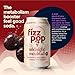 Fizz Pop Metabolic Sparkling Postbiotic and Prebiotic Soda Pop Gut Health Seltzer Water Fiber Drink, Metabolism Booster, Midnight Mocktail Flavor, 12 oz Cans (Pack of 12)