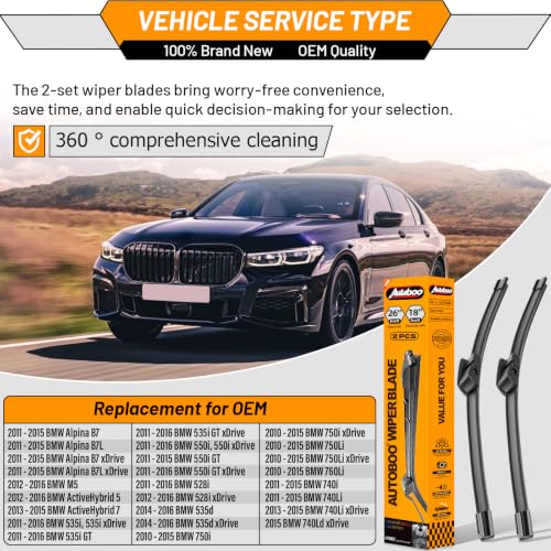 Image of OEM Windshield Wiper Blade Replacement for BMW 5 7 Series 2010-2016
