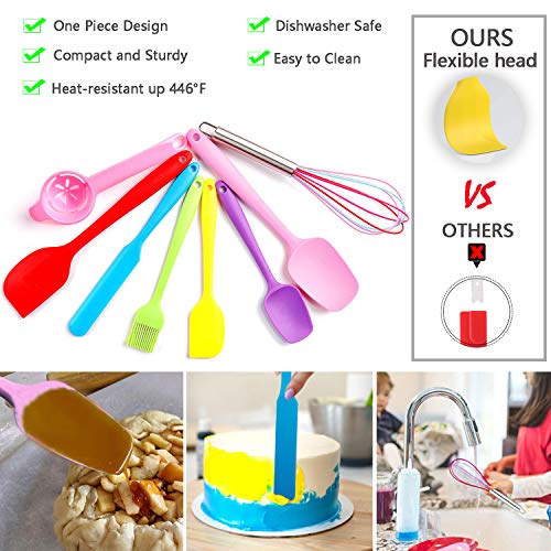 Baking Supplies - Silicone Spatulas Set, Rolling Pin, Pastry Mat, Silicone Baking Cups, Piping Bags And Tips, Measuring Cups And Spoons, Baking Set For Kids Teens Adult Beginner #TOP1