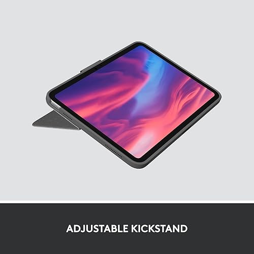 Miniatura 5 de Logitech Combo Touch Funda de teclado desmontable para iPad (10 generación) - Gris Oxford (renovado)