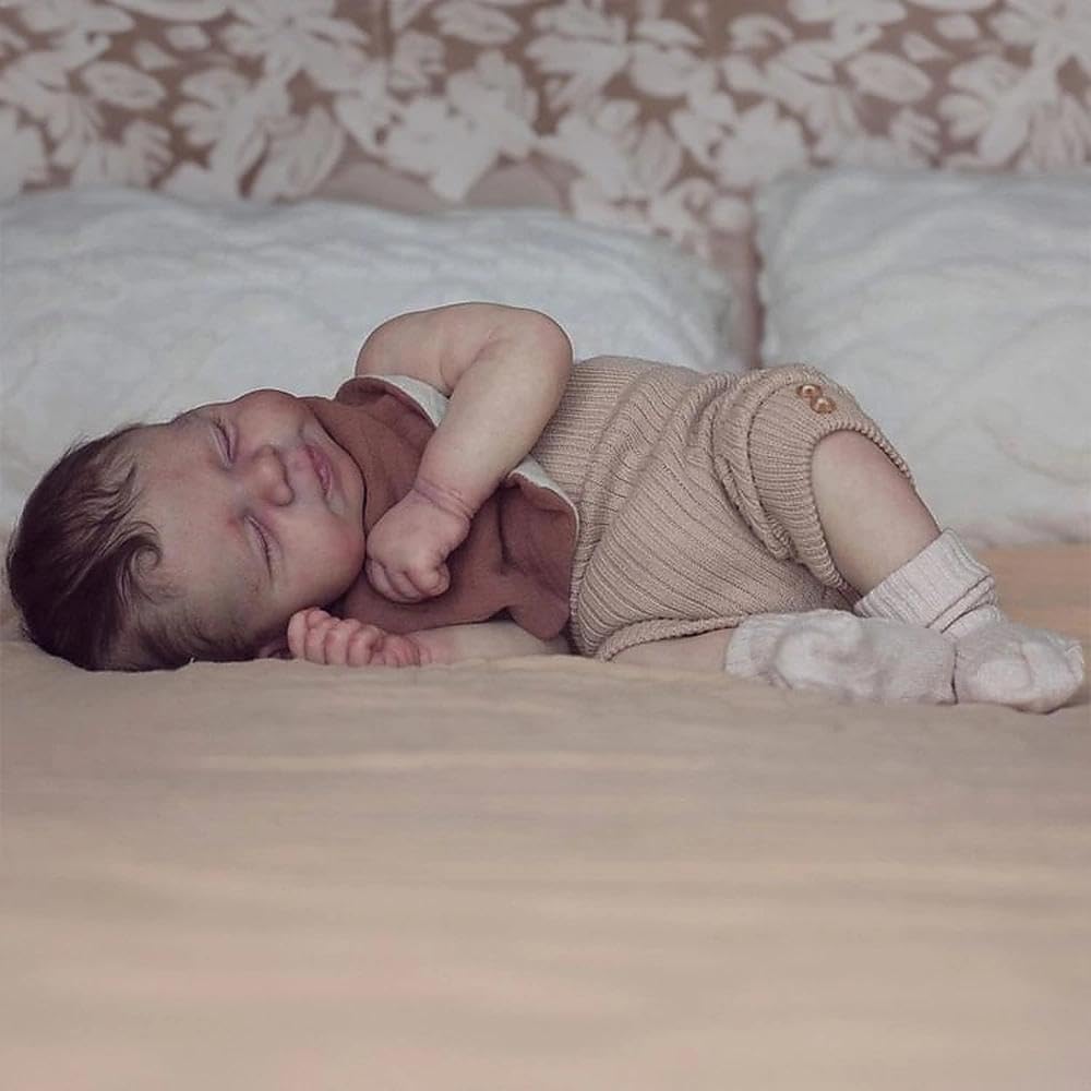 Zero pam Realistische Reborn Puppen,Reborn Baby Junge 18 Zoll 48 cm, Puppe Vollsilikon Lebensechte Baby,Puppen Realistisch Newborn Babys,Real Life Babys Silikon Babypuppen,Reborn Puppe