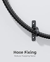 Vista 6 de Cabezal de ducha para autocaravana con manguera de acero inoxidable, cabezal de ducha de alta presión de 5 modos con interruptor de encendido