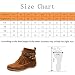 Manooby Botas Planas con Hebilla de Correa Ajustable con Flecos para Mujer...
