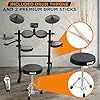 Pyle 7-Piece Electric Drum Set, Electronic Drumming Kit Machine with MIDI Support, Preloaded Sounds, Record Mode, Cymbals, Digital Foot Pedals, Sound Module, Drumsticks, Mac/PC Compatible #5