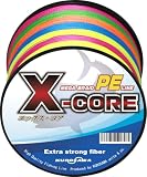KUROSAWA PEライン X-CORE (5色マルチカラー 200m（4編）, 5号（60lb/27.2kg）)