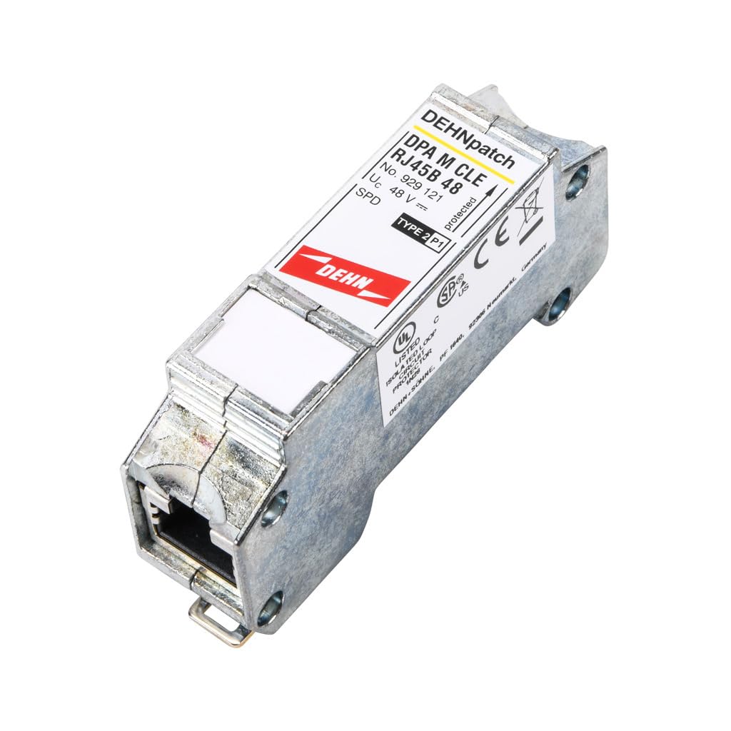 DEHNpatch CLE surge arrester, adapter RJ45 socket/RJ45 socket, for LAN 1G /T2UK