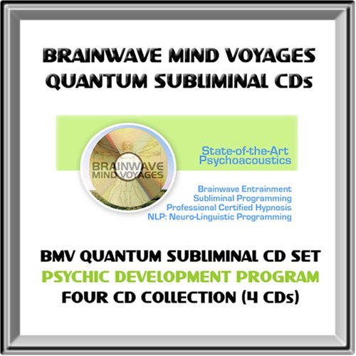 Advanced Psychic Ability and Psychic Development Program: Develop ESP, Clairvoyance, Telepathy and Supernatural Paranormal Mind Powers BMV Quantum Subliminal 4 CD Set with Brainwave Entrainment Technology & NLP (4 SUBLIMINAL CDs: Psychic Ability, Lucid Dreaming, Astral Projection / Out of Body Experiences, Remote Viewing Remote Viewer Aid -  Br...