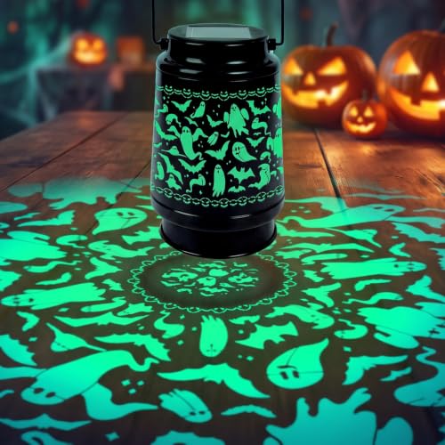 Wxiben Halloween Decorations Outdoor Solar Lanterns Waterproof Day of Dead