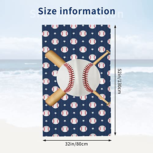 Zcvojmu Baseball Microfiber Beach Towels Oversized For Bathroom Quick Dry Bath Towel For Women Men Swimming Pool Beach #TOP3