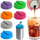 Dosendeckel, Deckel für Dosen, 6 Stück Getränkedosen Verschluss, Staubdicht und Auslaufsicherer, Wiederverwendbares Dosenverschluss Getränkedosen für Soda Bier Dosen Verschluss (6 Farben)