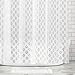 mDesign Floral Decorative PEVA 3G Shower Curtain Liner, PVC-FREE, MOLD & MILDEW RESISTANT, ODORLESS, No Chemical Smell - 72" x 72", Silver