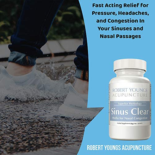 Sinuclear (180 Capsules) | Maximum Strength Nasal And Sinus Congestion Relief Fast Acting | Wellness Booster Blend Helps Relieve Congested Nose & Headache Pressure | Non Drowsy Decongestant Formula #TOP3