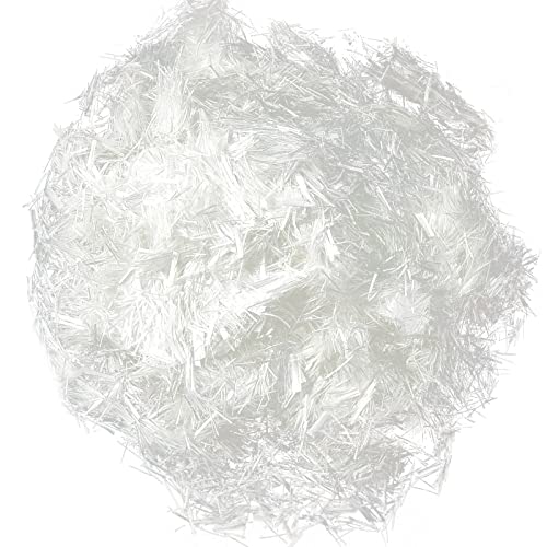 1Lb Fiberglass For Cement Mortar Concrete Reinforcement Anti-Seepage And Anti-Cracking White Concrete Mix For Building Walls Garden Floor Stairs 3/4"(19 Mm) #TOP3