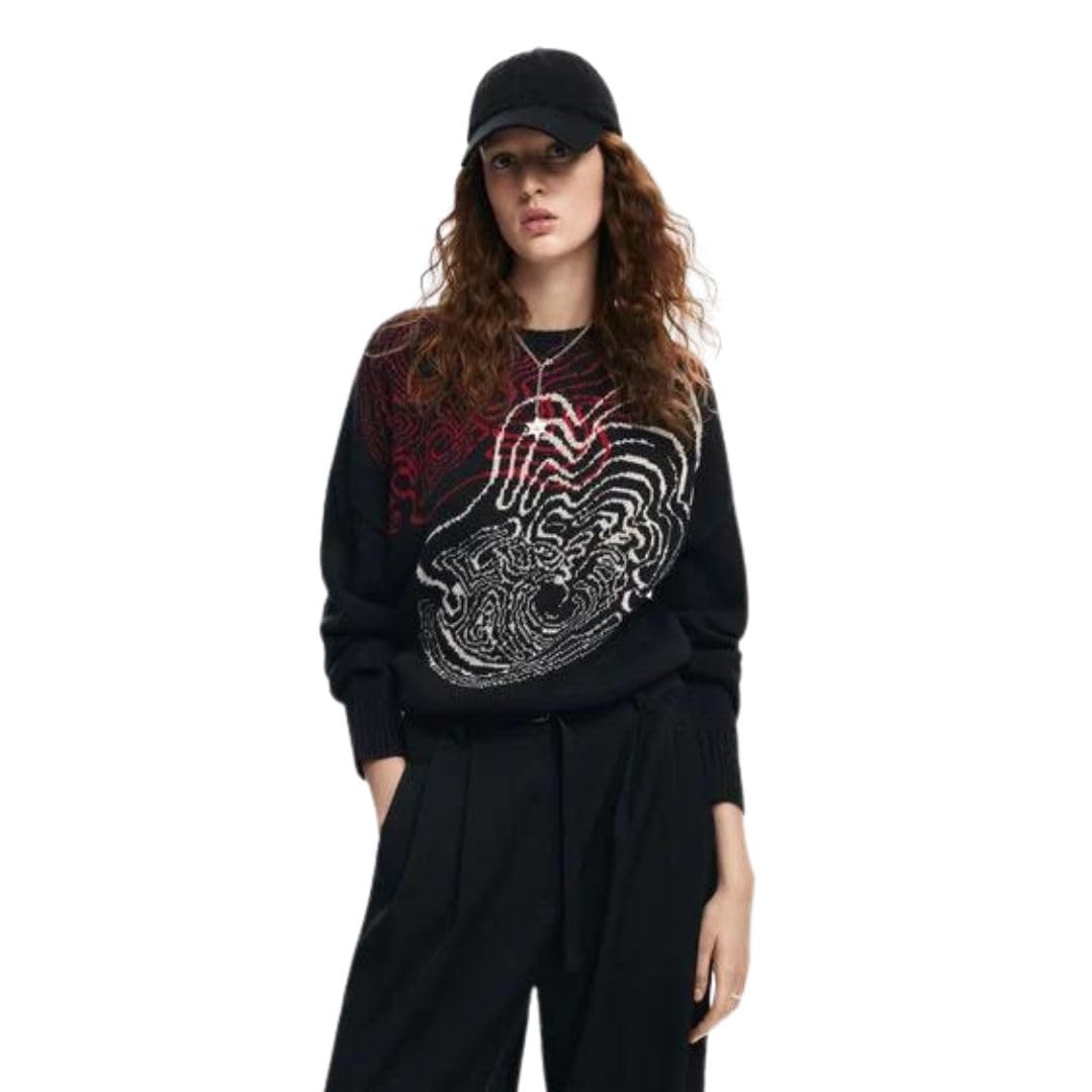 Wave knit sweater M. Christian Lacroix - BLACK - M