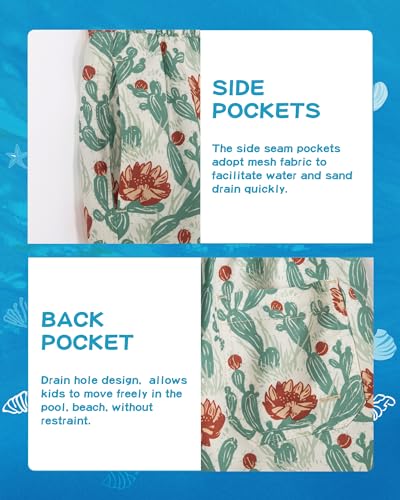 Image of SURF CUZ Boys Swim Trunks Toddler Swim Shorts UPF 50+ Bathing Suit for Boy Swimsuit Quick Dry Mesh Beach Boardshorts Swimwear