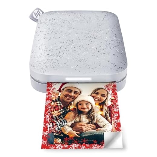 HP Sprocket Bärbar fotoskrivare (Vit) skriver omedelbart ut 2x3"ZINK -klistermärkefoton från din iOS- och Android -enhet