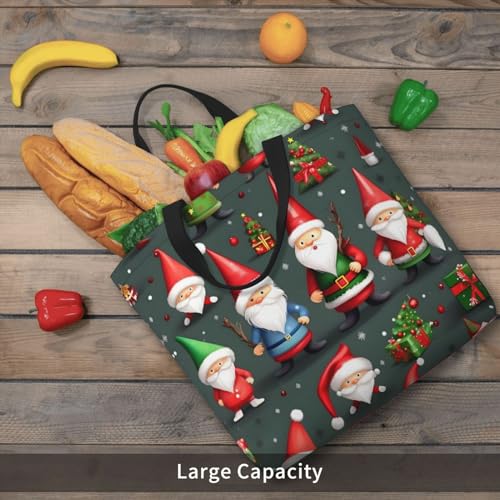 Sac fourre-tout imprimé léopard et Nains de Noël rigolos au format XL confortable - 6