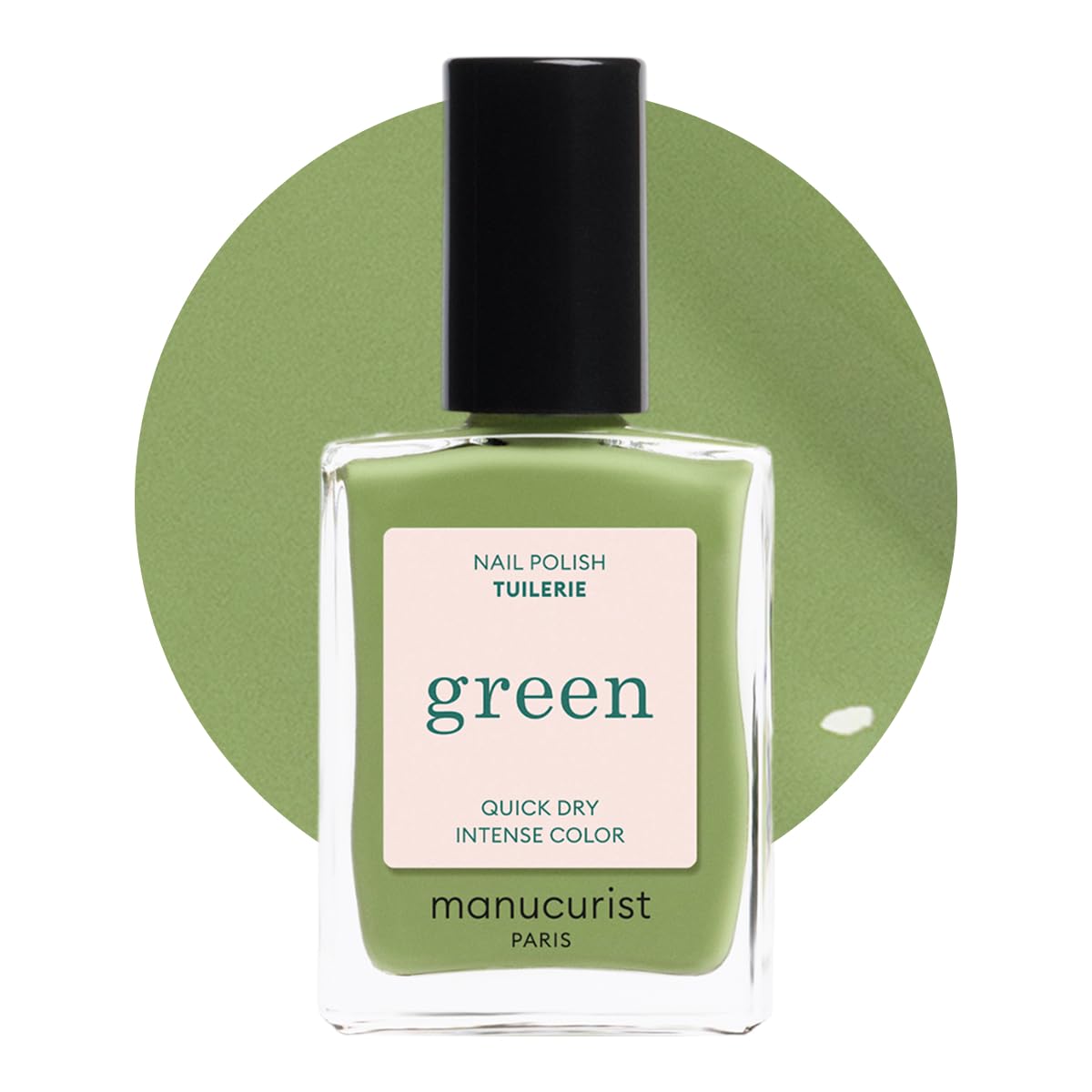 Manucurist Green Tuileries Olive Green Natural Nail Polish