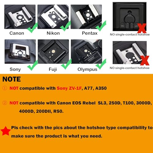 Godox iM20 Mini Flash Speedlight for Canon, Sony, Fuji, Nikon, Panasonic Olympus Pentax, 3s Recycle Time, Approx.440 Flash Times, Mini Camera Flash for Sony ZV1, etc DSLR (Built-in Lithium Battery) by GODOX - Image 2